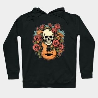 Skull Flowers and a Guitar Hoodie